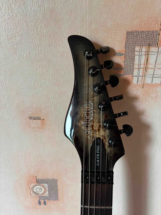 Schecter C-6 Pro FR Charcoal Burl
