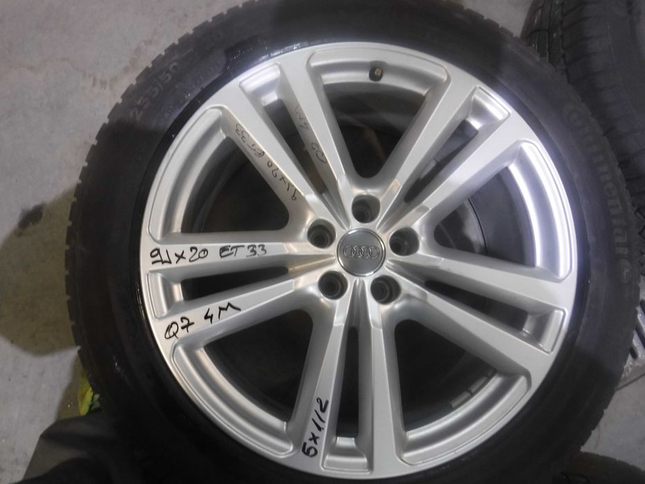 Jante Audi Q7 4m  5 X 112 iarna 255 50 R20 Continental