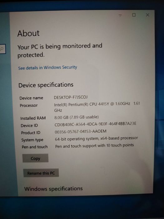 Microsoft Surface Go - Intel Pentium 4415Y 1.6GHz - 8GB 128GB SSD