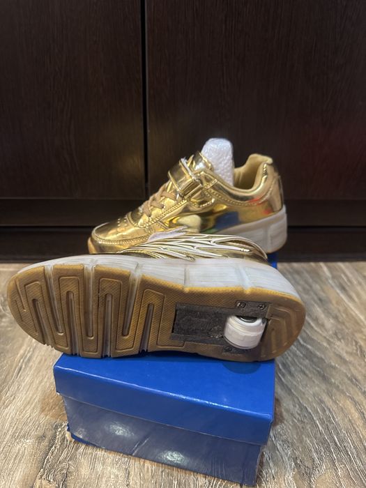 Кроосовки - ролики, для девочек, б/у, размер 36