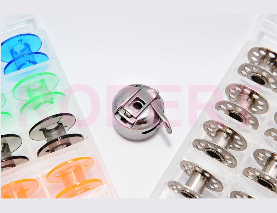 Cutie cu 25 mosoare bobine spon ata pt masina cusut Singer Brother Minerva Silver Crest Hyundai Toyota etc