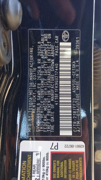 Toyota Camry 55