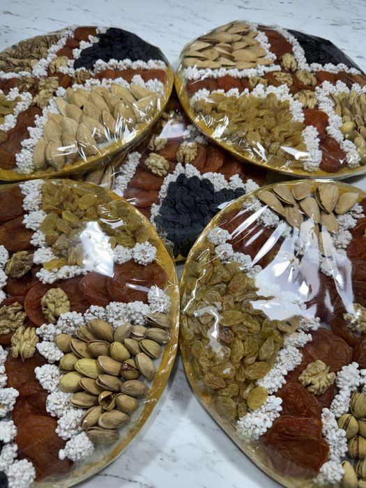 Сухофрукты набор, сухофрукты, тарелка из сухофруктов, quruq mevalar,