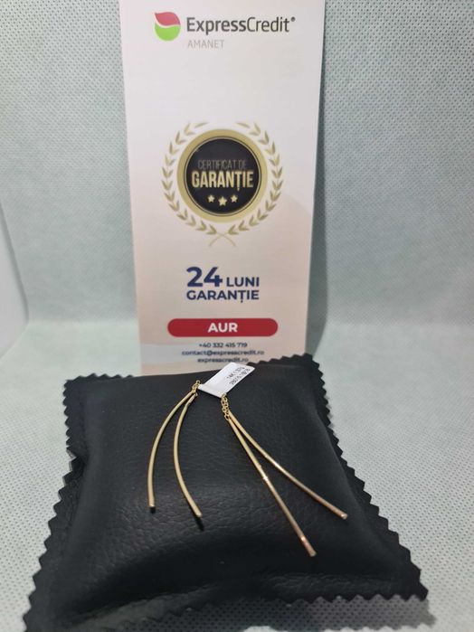 Cercei Aur 14K (Ag18 Tutora b.28015) Garantie 2 ani!