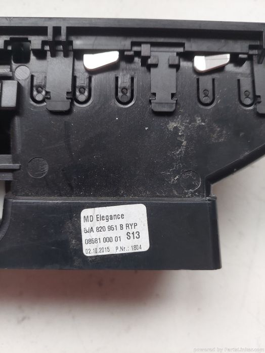 Guri Ventilatie Skoda Rapid Spaceback (Nh1) [ 2012 - > ] Oem 5Ja820951