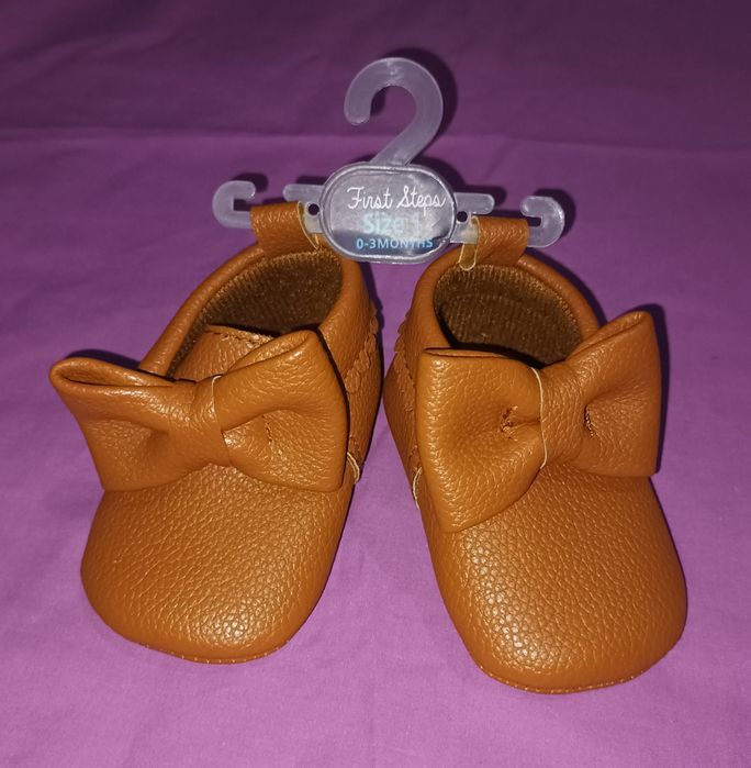 Пинетки для девочки от 0 до 9 месяцев