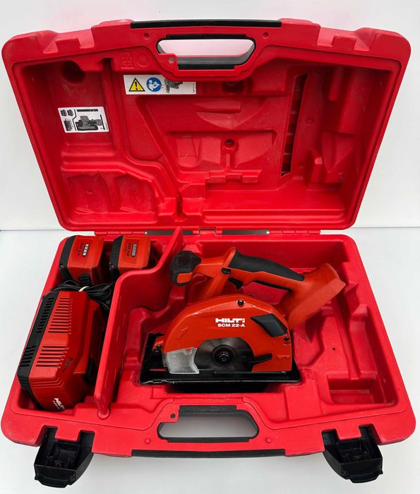 Hilti SCM 22-A - Акумулаторен циркуляр 2x22V 5.2Ah перфектен!