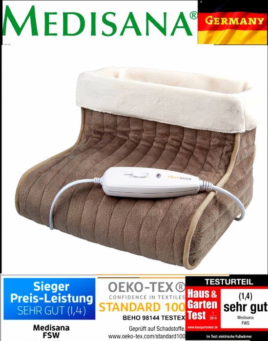 ÎNCĂLZITOR pentru Picioare MEDISANA Germania 3 Trepte temperatură NOU