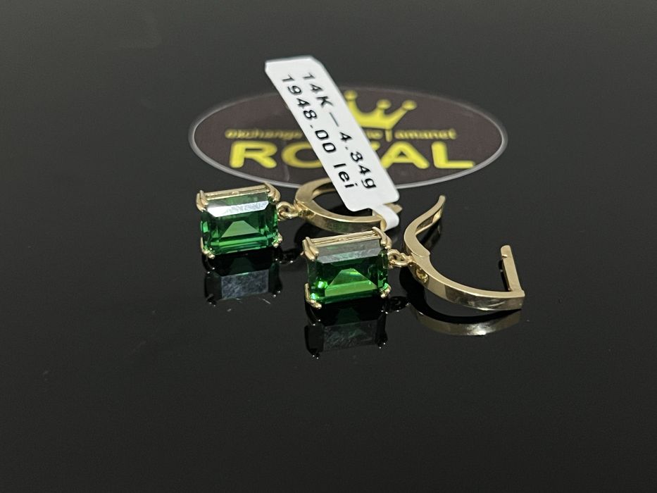 Bijuteria Royal CB : Cercei dama aur 14k 585  4,34 grame