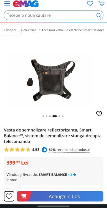 Vesta de semnalizare reflectorizanta, Smart Balance