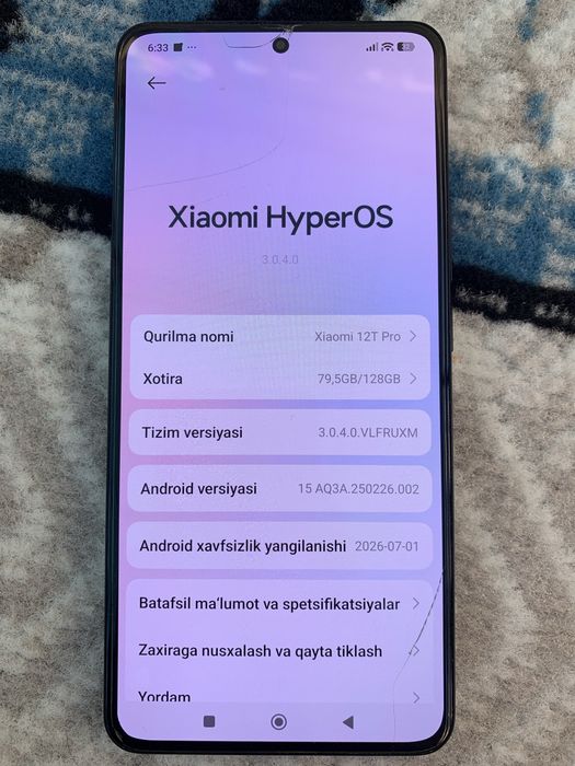 Xiaomi 12t pro 128