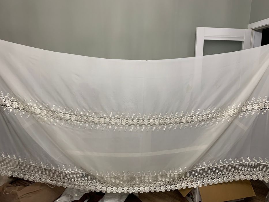 Продам тюль с ввшивкой