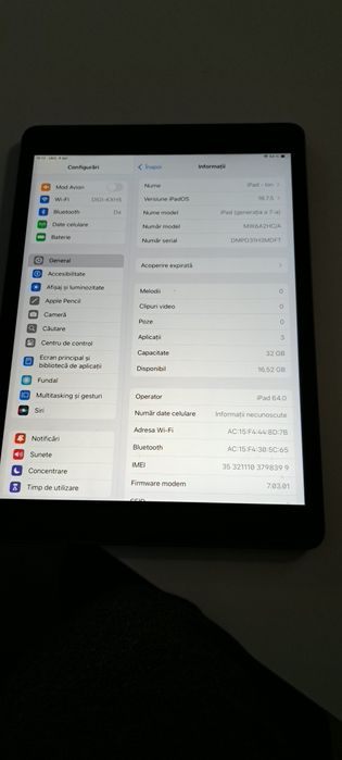 Ipad generație 7 Wifi și celular