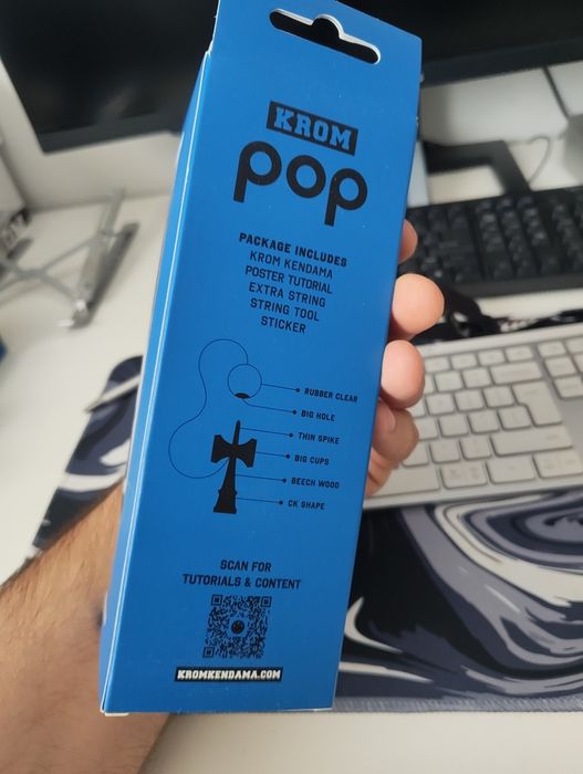Kendama Krom Pop ediție limitată cu semnătura XRemus, noua, nejucata