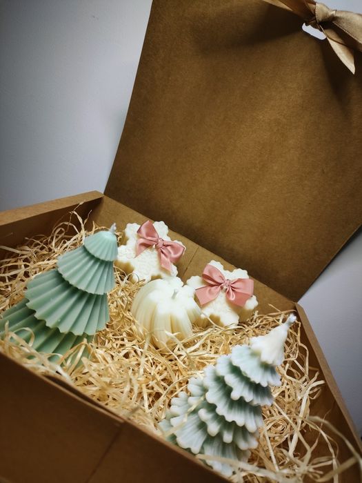 Lumânări din ceară de soia.