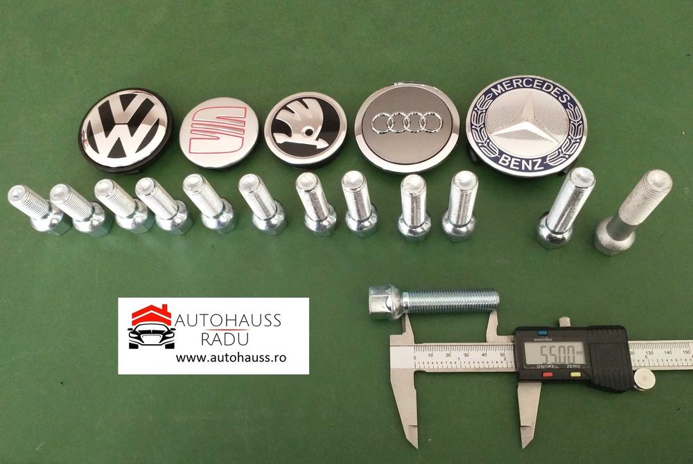 Prezoane VW Audi Mercedes M14 x 1,5 filet 55 mm Total 75 mm cap Raza