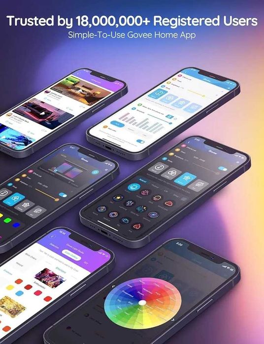 Нова интелигентна RGB LED лента Govee H6110, Wi-Fi, Bluetooth...