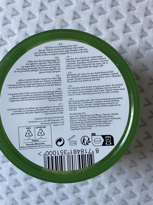 Gel calmant cu aloe vera Betty’s,92%aloe ,fara alcool,fara parfum