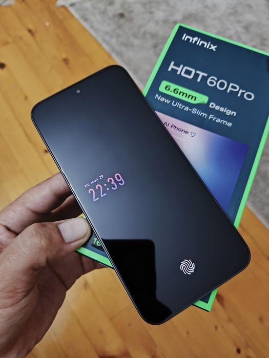 Infinix Hot 60 pro 8/256 Amoled 144 GHz с коробкой и документами