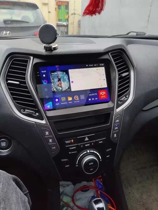 Мултимедия 9" Android 14 за HYUNDAI IX45 SANTA FE 3 III CARPLAY навигация RDS DSP GPS