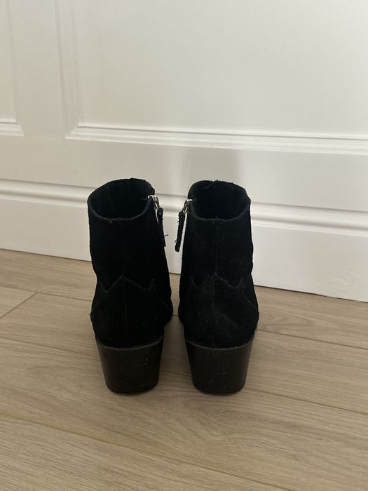 Казаки черные замшевые 41 размер