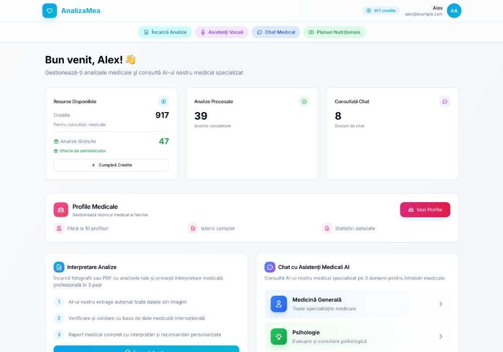 Afacere online la cheie - Platformă medicală cu AI