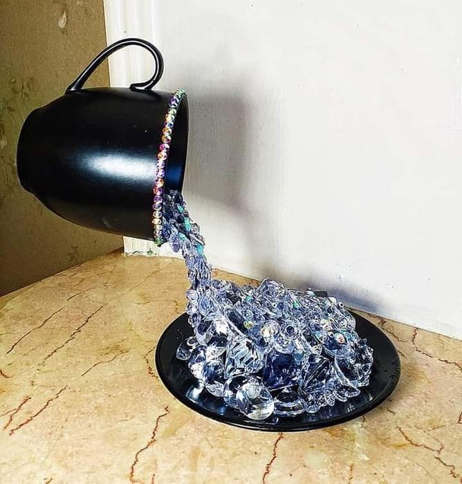 Cescuta curgatoare Glamour/ Cristale/ Cadou Deluxe