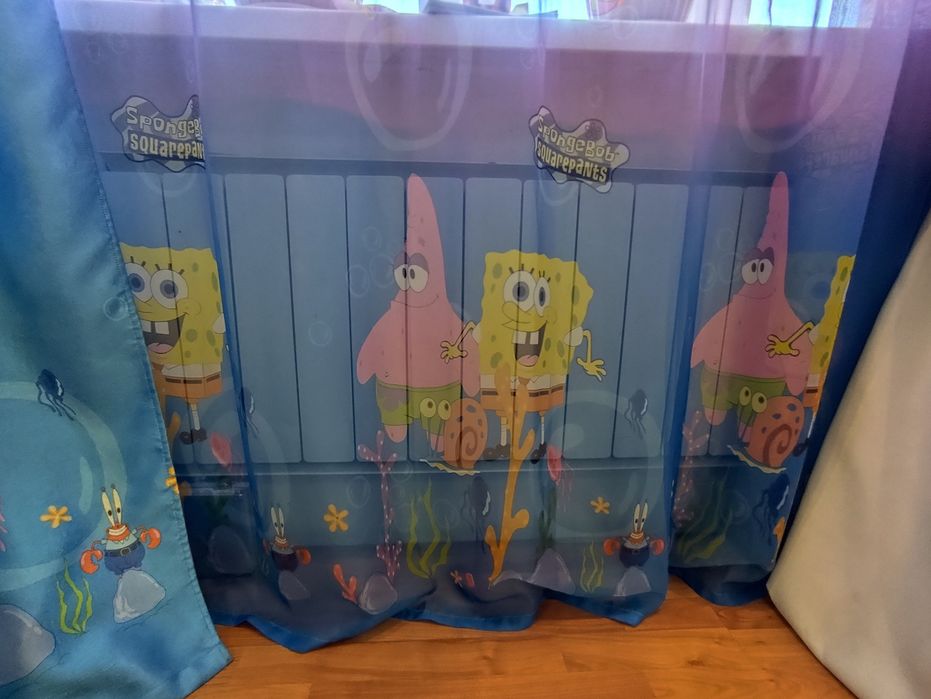 Продам комплект тюль + шторы в детскую