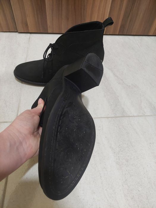 Черни боти от естествена кожа 40 номер