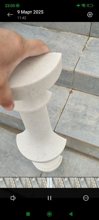 Мраморные балясины, лестница, перила