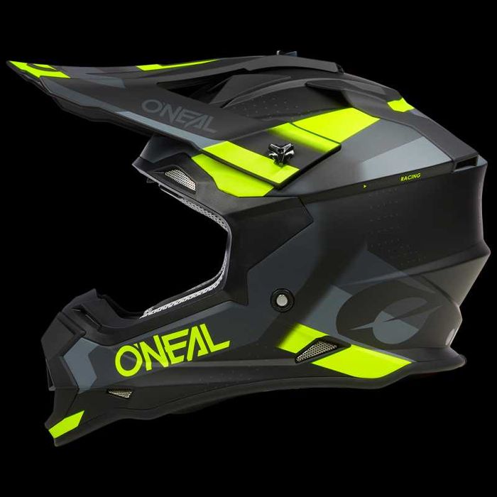 Мотокрос каска O'NEAL 2SERIES SPYDE V.23 Black/Gray/Neon Yellow