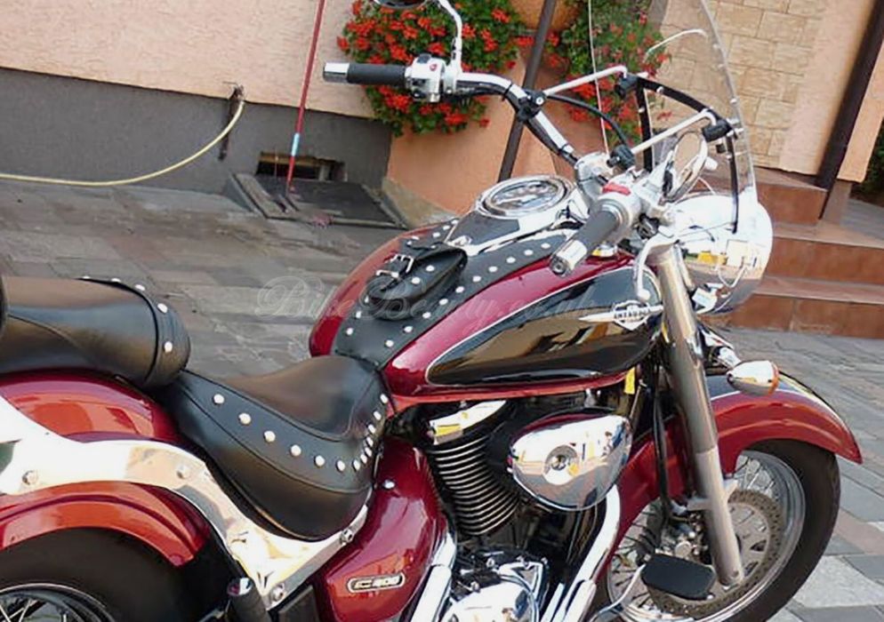 НОВ предпазител за резервоар от естествена кожа за Suzuki VL800 Volusia C50