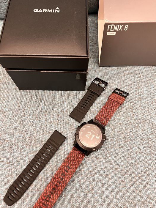 Garmin Fenix 6 Sapphire черные с DLC покрытием