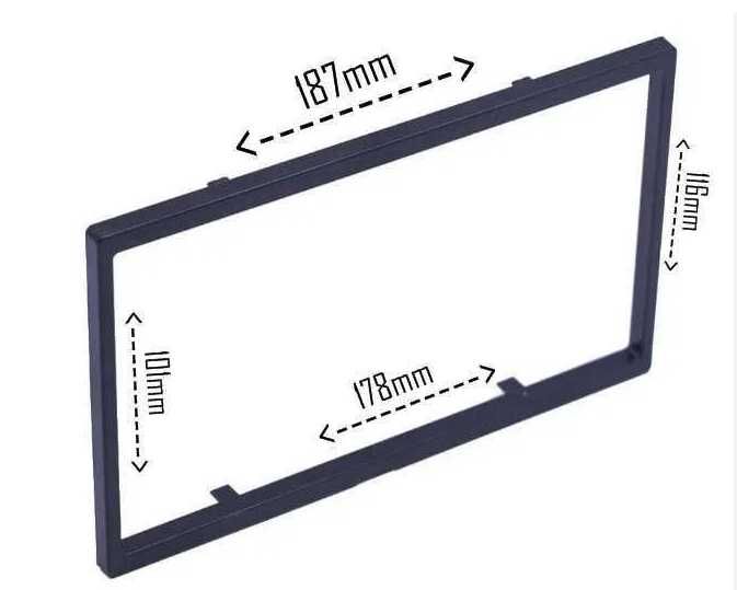 Универсална адапторна Рамка за мултимедия 2 DIN