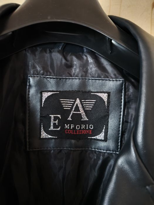 Geaca piele Emporio Armani