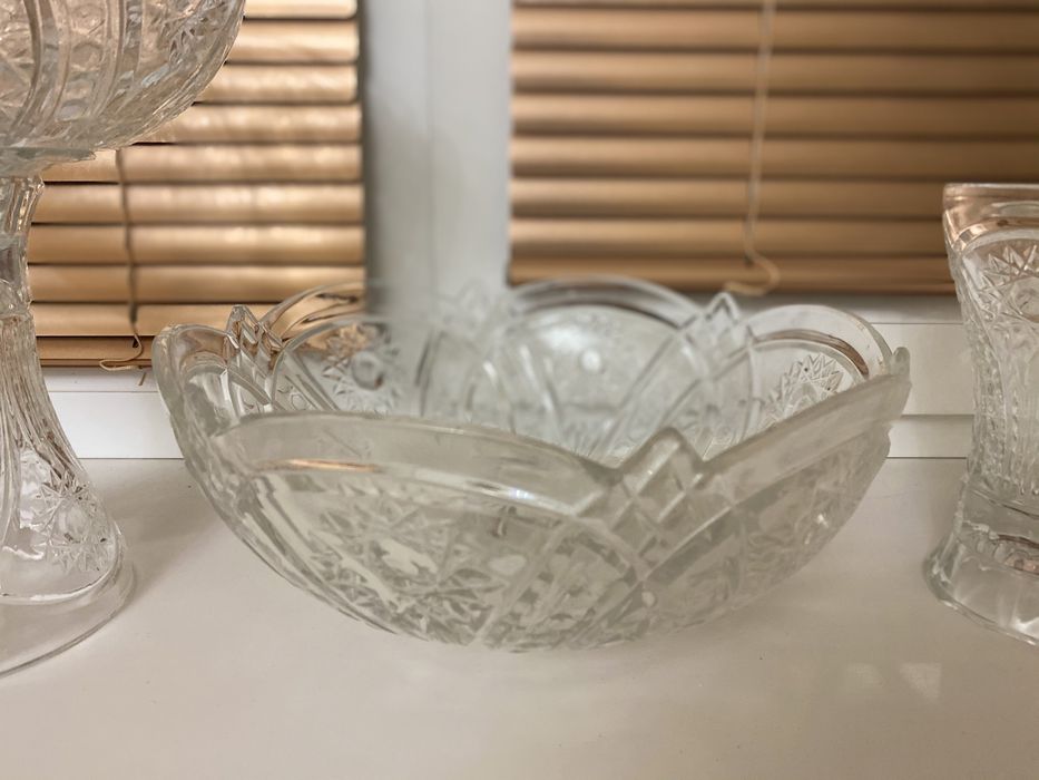 Хрустальная ваза фруктница