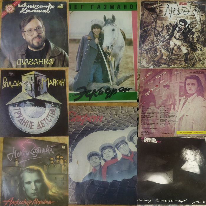 Виниловые пластинки.