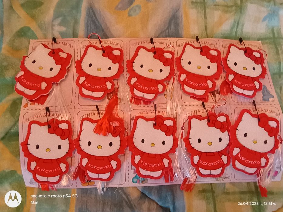 Детски мартеници на картон по 10