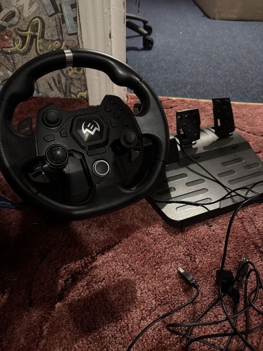 Руль игровой с пидалями