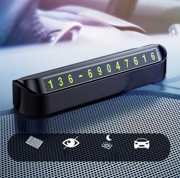 Табелка за телефонен номер за автомобил