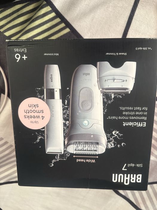 Vand: Epilator silk epil 7,nou + aparat de ras
