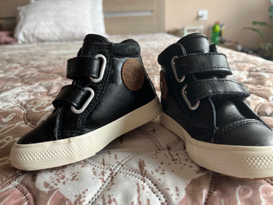 Детски кожени кецове Converse