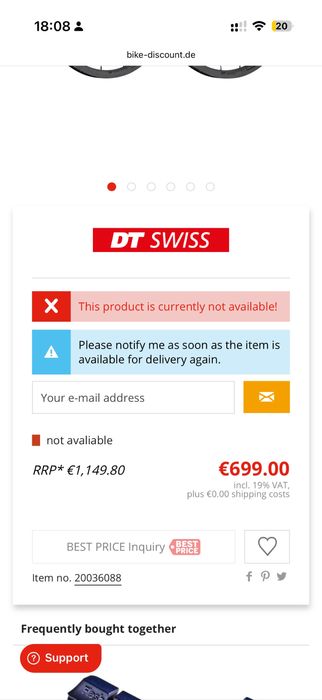 Шосейни капли DT Swiss PR 1400 Dicut 21mm - Като нови!