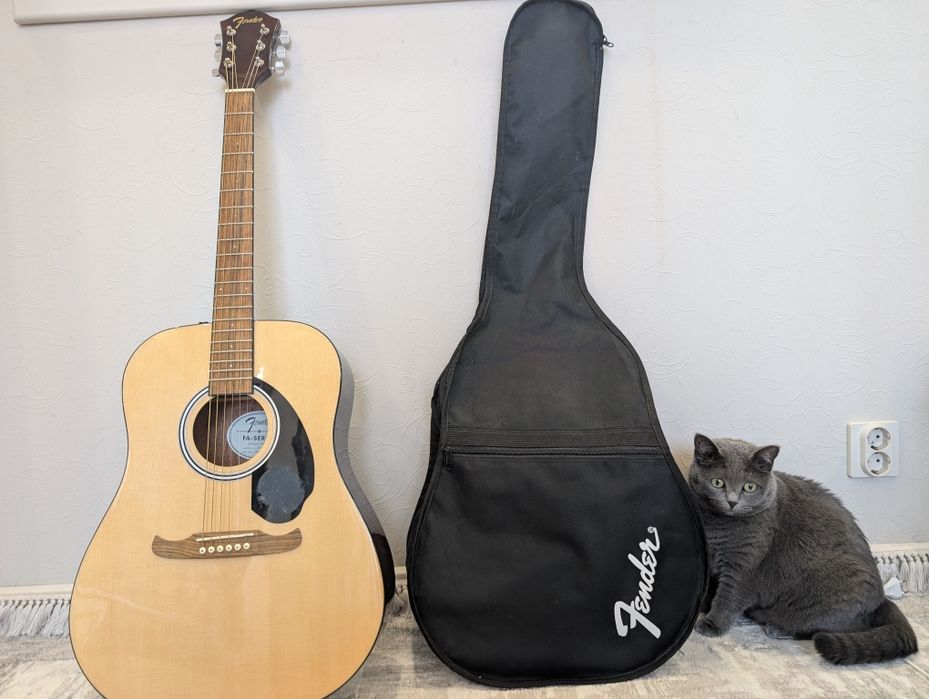 Срочно акустическая гитара Fender fa-125