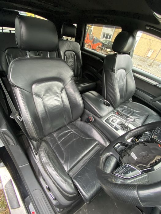 Interior piele / scaune S-line Audi Q7 4L 7 locuri cu incalzire