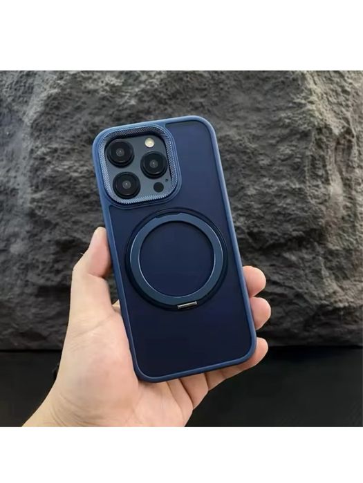 Iphone 15/PRO/MAX/PLUS Husa Magsafe Inel Metalic Protectie Camera
