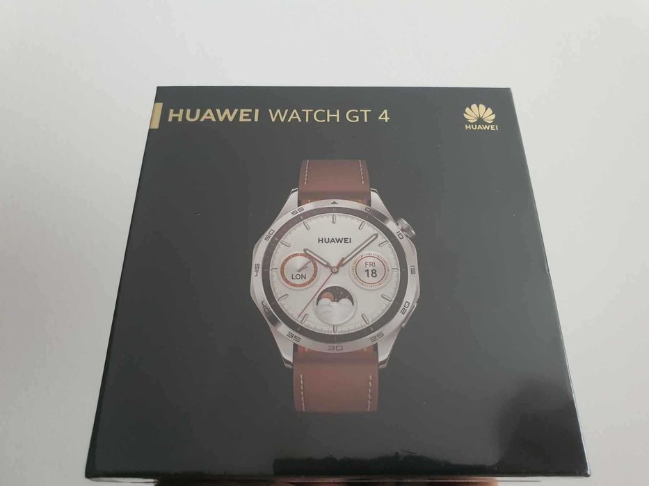 Smartwatch Huawei Watch GT 4 46 mm Curea piele Maro sigilat Garantie