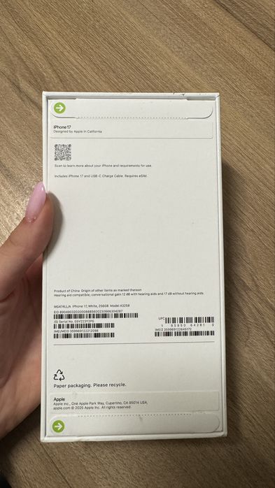 Iphone 17 alb 256gb nou sigilat
