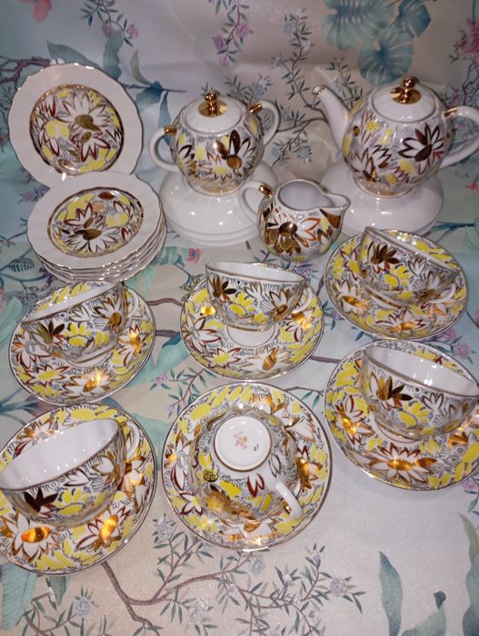 Чайный сервиз Золотые Ромашки