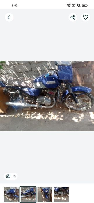 Мотоцикл Ява сотилади